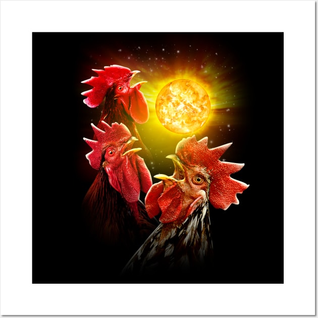 Crowing At The Sun Wall Art by JoeConde